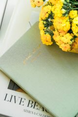 Matt Notebook 14x20 Sert Kapak Defter Noktalı Yeşil