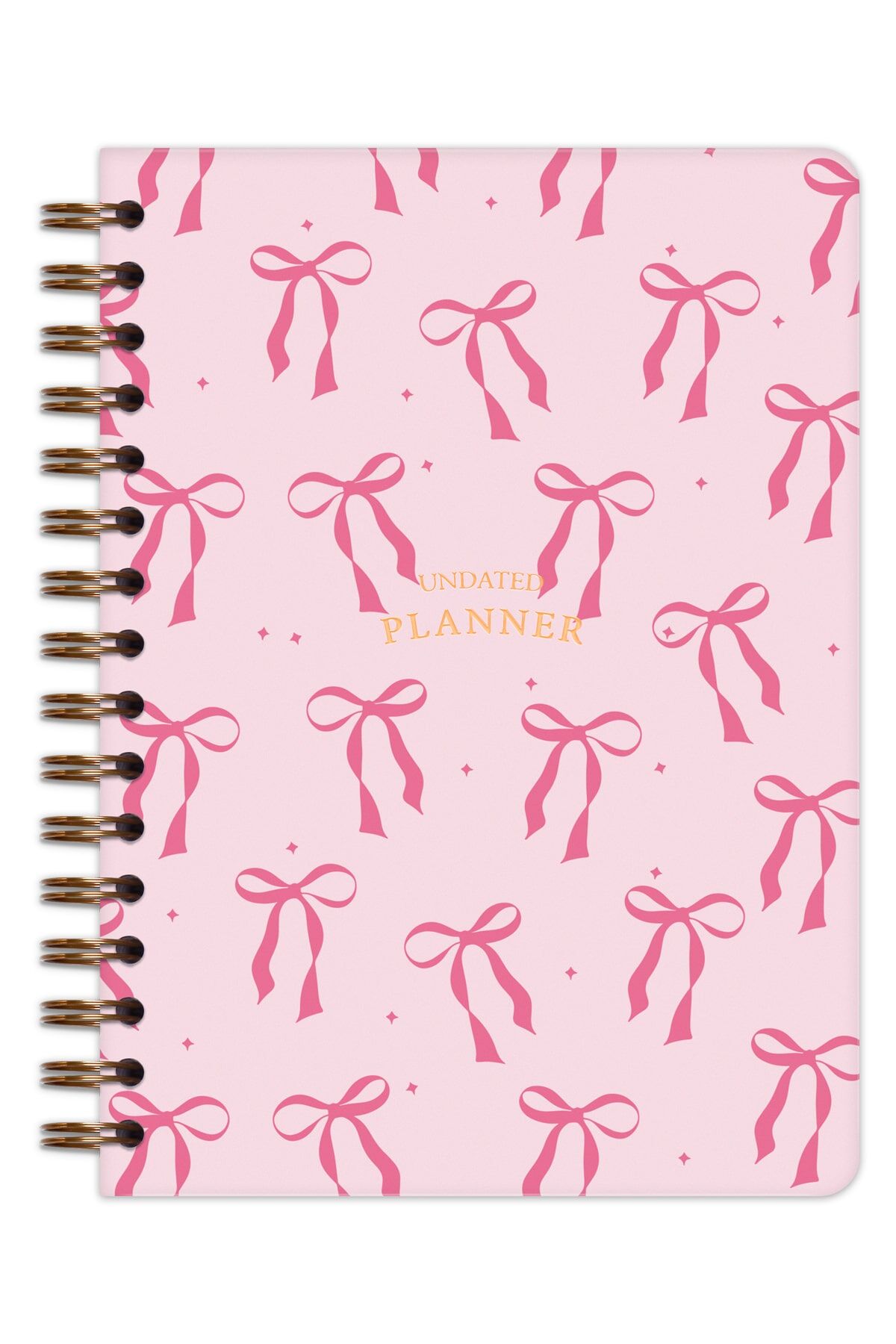 Matt Notebook A5 Spiralli Süresiz Planlayıcı Ajanda Motivasyon Sayfalı Pembe Fiyonk