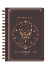 Matt Notebook Bullet Journal Edition A5 15x21 cm Spiralli Noktalı Tarihsiz Not Defteri Kelebek