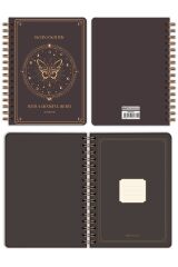 Matt Notebook Bullet Journal Edition A5 15x21 cm Spiralli Noktalı Tarihsiz Not Defteri Kelebek