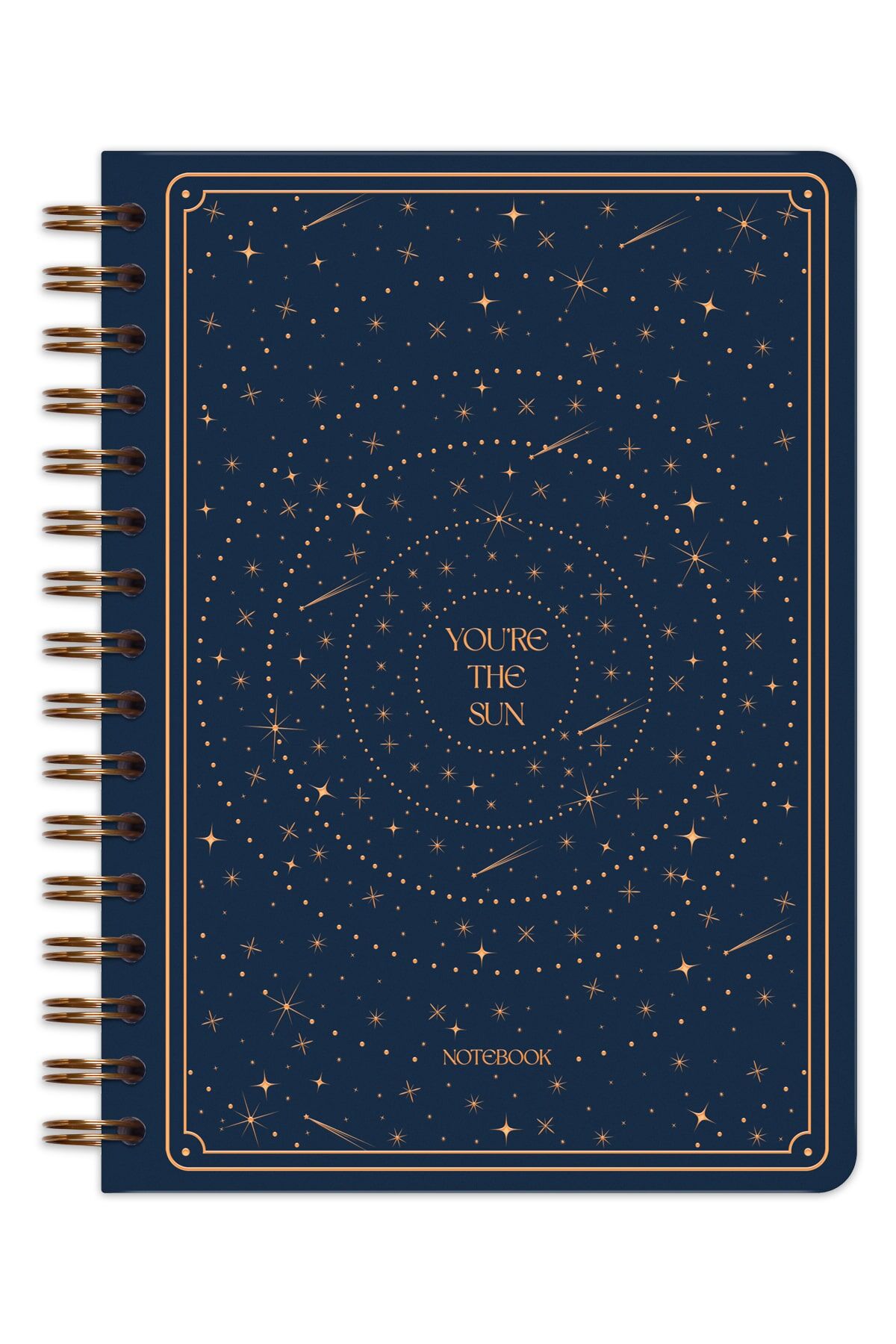 Matt Notebook Bullet Journal Edition A5 15x21 cm Spiralli Noktalı Tarihsiz Not Defteri Yıldızlar