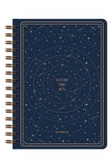 Matt Notebook Bullet Journal Edition A5 15x21 cm Spiralli Noktalı Tarihsiz Not Defteri Yıldızlar