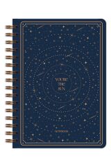 Matt Notebook Bullet Journal Edition A5 15x21 cm Spiralli Noktalı Tarihsiz Not Defteri Yıldızlar