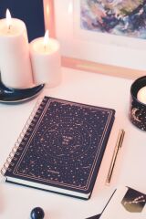 Matt Notebook Bullet Journal Edition A5 15x21 cm Spiralli Noktalı Tarihsiz Not Defteri Yıldızlar