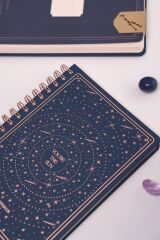 Matt Notebook Bullet Journal Edition A5 15x21 cm Spiralli Noktalı Tarihsiz Not Defteri Yıldızlar