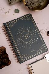 Matt Notebook Bullet Journal Edition A5 15x21 cm Spiralli Noktalı Tarihsiz Not Defteri Güneş Bulut