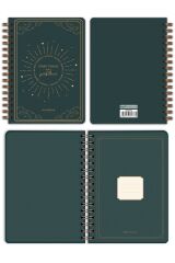 Matt Notebook Bullet Journal Edition A5 15x21 cm Spiralli Noktalı Tarihsiz Not Defteri Güneş Bulut
