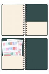 Matt Notebook Bullet Journal Edition A5 15x21 cm Spiralli Noktalı Tarihsiz Not Defteri Güneş Bulut