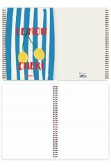 A4 Spiralli Okul Defteri 80 yaprak 4'lü Set - Çizgili