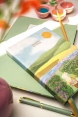 Matt Notebook Premium Edition A5 15x21 cm Keten Baskılı Süresiz Planlayıcı Ajanda Bunny Trail