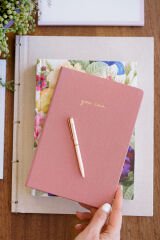 Matt Notebook 14x20 Sert Kapak Defter Düz,Çizgisiz Pembe