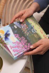 Matt Notebook Premium Edition A5 15x21 cm Keten Baskılı Süresiz Planlayıcı Ajanda Bloom Ride