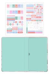 Matt Notebook Premium Edition A5 15x21 cm Keten Baskılı Süresiz Planlayıcı Ajanda Winter Village