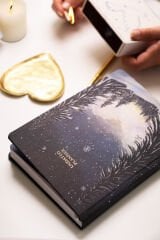 Matt Notebook Premium Edition A5 15x21 cm Keten Baskılı Süresiz Planlayıcı Ajanda Silent Night