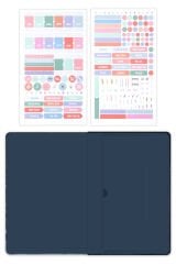 Matt Notebook Premium Edition A5 15x21 cm Keten Baskılı Süresiz Planlayıcı Ajanda Silent Night