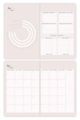 Matt Notebook Premium Edition A5 15x21 cm Keten Baskılı Süresiz Planlayıcı Ajanda Silent Night