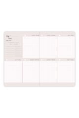 Matt Notebook Premium Edition A5 15x21 cm Keten Baskılı Süresiz Planlayıcı Ajanda Silent Night