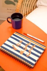 Matt Notebook B5 17x24 cm Spiralli Lastikli Düz, Çizgisiz Tarihsiz Not Defteri