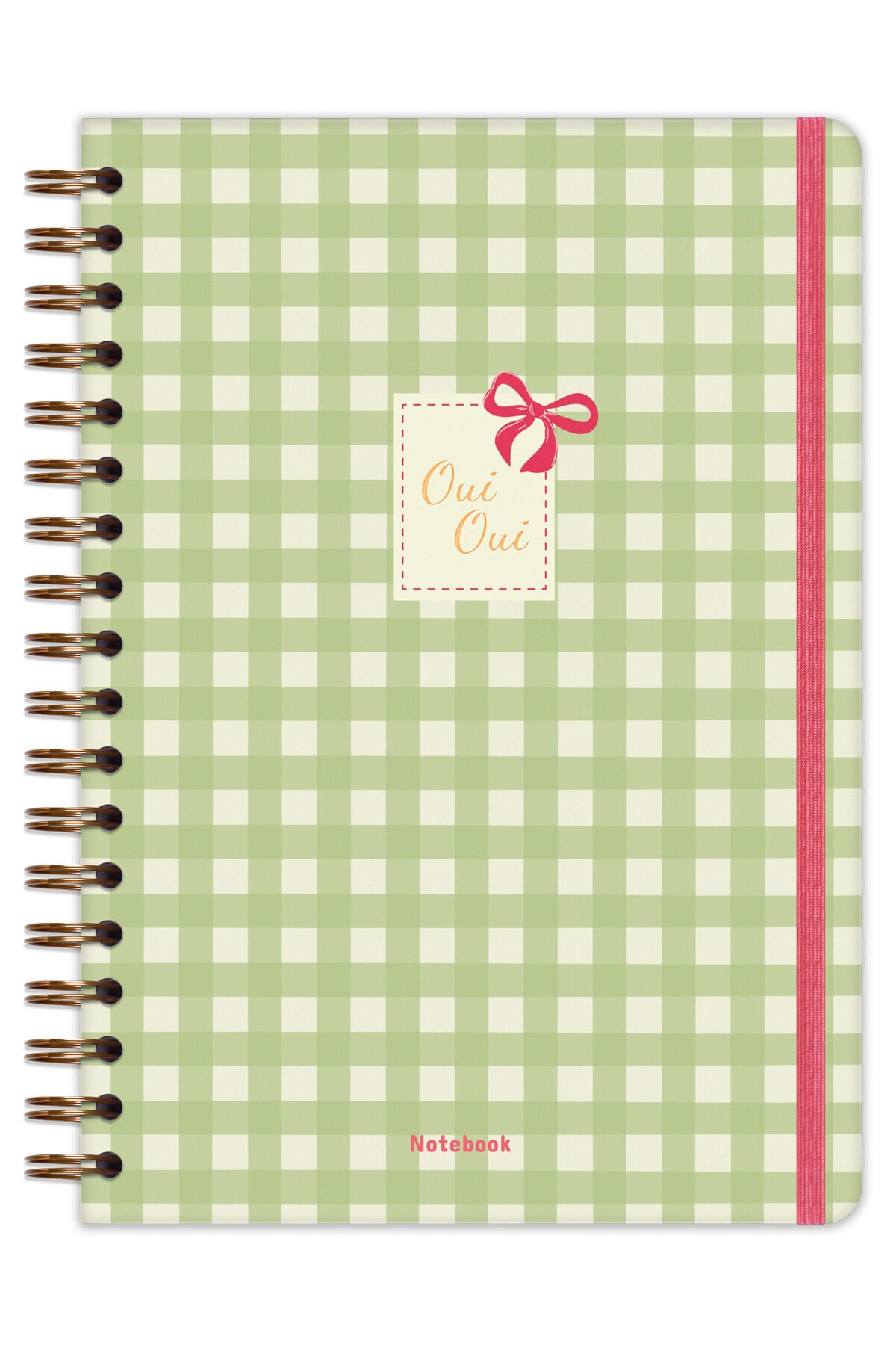 Matt Notebook B5 17x24 cm Spiralli Lastikli Düz, Çizgisiz Tarihsiz Not Defteri Pötikare