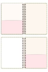 Matt Notebook B5 17x24 cm Spiralli Lastikli Düz, Çizgisiz Tarihsiz Not Defteri Pötikare
