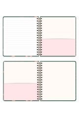 Matt Notebook 19x21 cm Kare Lastikli Spiralli Sert Kapak Not Defteri Çizgili Ayıcıklar