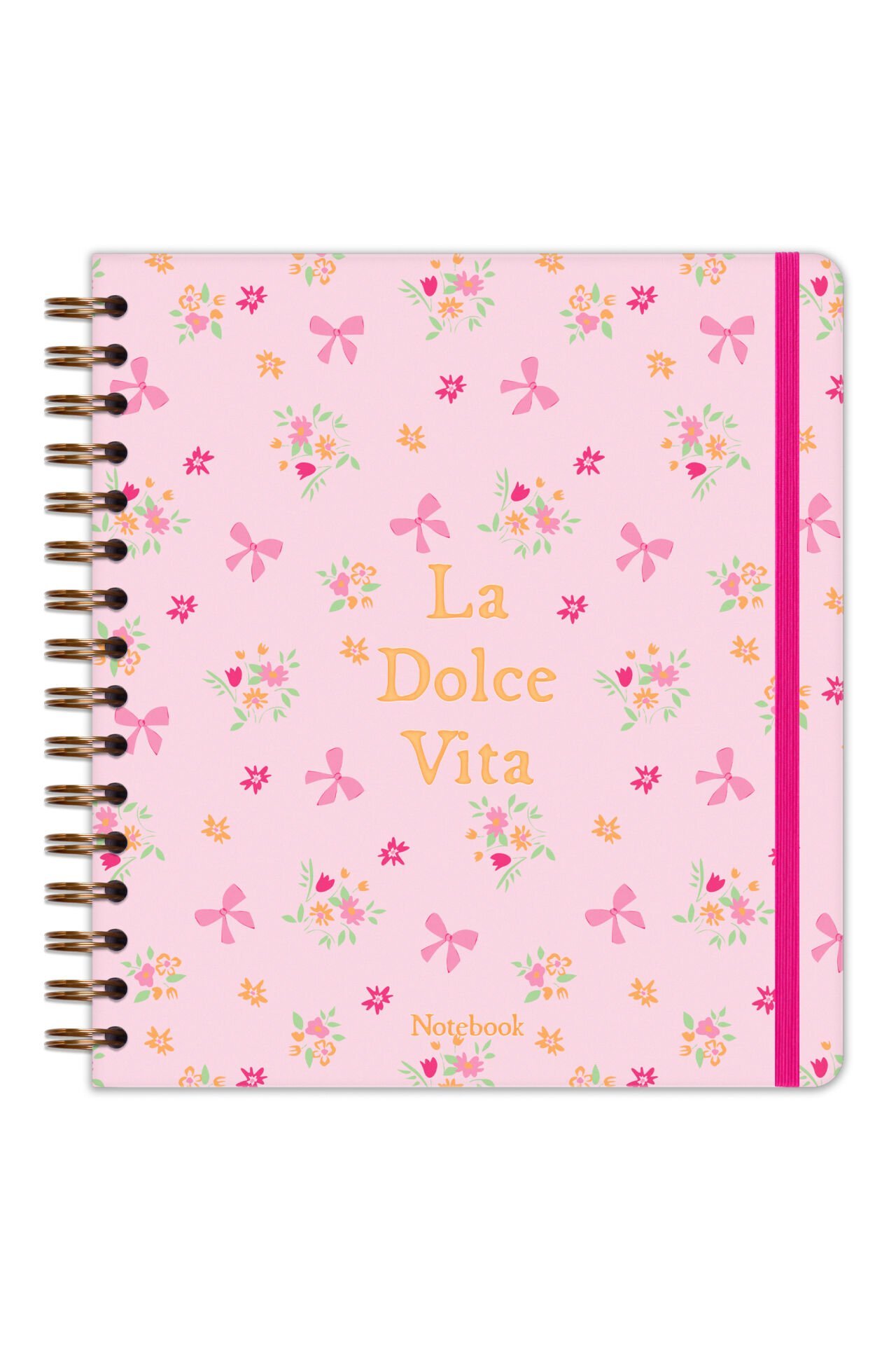 Matt Notebook 19x21 cm Kare Lastikli Spiralli Sert Kapak Not Defteri Çizgili