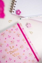 Matt Notebook 19x21 cm Kare Lastikli Spiralli Sert Kapak Not Defteri Çizgili