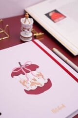 Matt Notebook 19x21 cm Kare Lastikli Spiralli Sert Kapak Not Defteri Çizgili