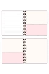 Matt Notebook 19x21 cm Kare Lastikli Spiralli Sert Kapak Not Defteri Çizgili
