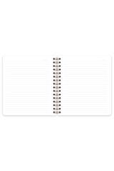 Matt Notebook 19x21 cm Kare Lastikli Spiralli Sert Kapak Not Defteri Çizgili