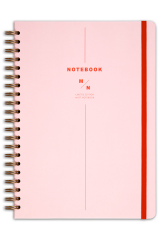 Matt Notebook 20x28 cm A4 Lastikli Spiralli Sert Kapak Not Defteri Kareli
