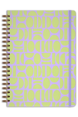 Matt Notebook 20x28 cm A4 Lastikli Spiralli Sert Kapak Not Defteri Kareli