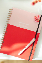 Matt Notebook 20x28 cm A4 Lastikli Spiralli Sert Kapak Not Defteri Çizgili