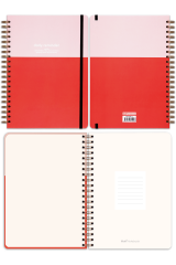 Matt Notebook 20x28 cm A4 Lastikli Spiralli Sert Kapak Not Defteri Çizgili