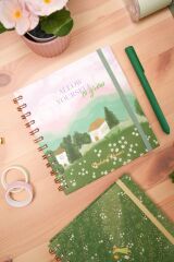 Matt Notebook 15x15 cm Kare 2'li Set Spiralli Süresiz Planlayıcı Ajanda ve Defter