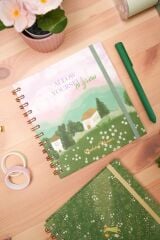 Matt Notebook 15x15 cm Kare 2'li Set Spiralli Süresiz Planlayıcı Ajanda ve Defter