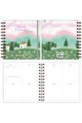 Matt Notebook 15x15 cm Kare 2'li Set Spiralli Süresiz Planlayıcı Ajanda ve Defter