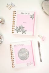 Matt Notebook 15x15 cm Kare 2'li Set Spiralli Çizgili Tarihsiz Not Defteri