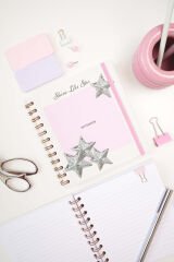 Matt Notebook 15x15 cm Kare 2'li Set Spiralli Çizgili Tarihsiz Not Defteri