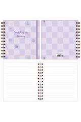 Matt Notebook 15x15 cm Kare 2'li Set Spiralli Süresiz Planlayıcı Ajanda ve Defter