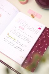 Matt Notebook A5 15x21 Mıknatıslı Kapak Defter Çizgili Kiraz