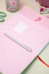 Matt Notebook A5 15x21 Mıknatıslı Kapak Defter Çizgili Papatya