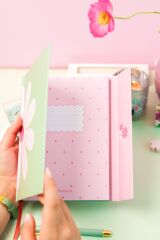 Matt Notebook A5 15x21 Mıknatıslı Kapak Defter Çizgili Papatya