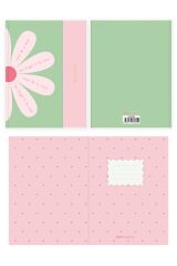 Matt Notebook A5 15x21 Mıknatıslı Kapak Defter Çizgili Papatya