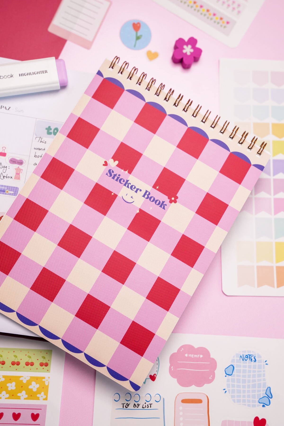Matt Notebook A5 Sticker Book 788 Adet Renkli Etiket Defteri