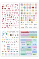 Matt Notebook A5 Sticker Book 788 Adet Renkli Etiket Defteri