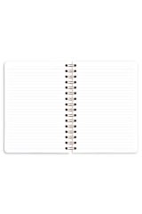 Matt Notebook A5 15x21 cm Spiralli Çizgili Tarihsiz Not Defteri Ekose
