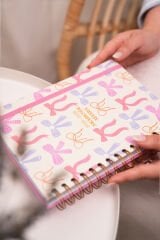 Matt Notebook 2025-2026 A5 Akademik Ajanda Spiralli 15x21 cm - 17 Aylık Fiyonklar