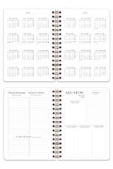 Matt Notebook 2025-2026 A5 Akademik Ajanda Spiralli 15x21 cm - 17 Aylık Fiyonklar