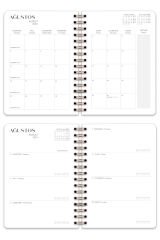 Matt Notebook 2025-2026 A5 Akademik Ajanda Spiralli 15x21 cm - 17 Aylık Fiyonklar